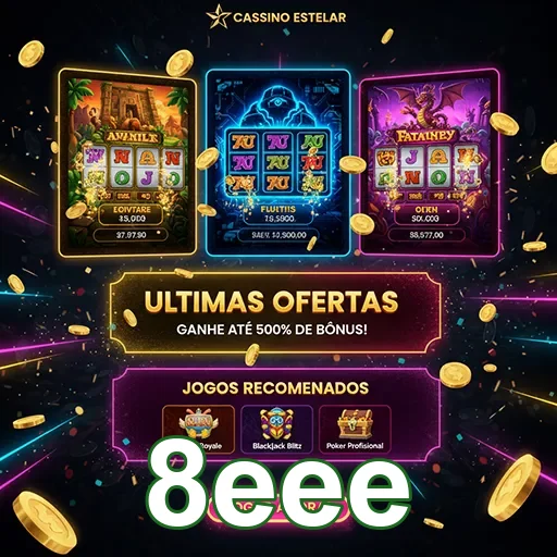 Ofertas de jogos no cassino 8eee, com uma variedade de opções emocionantes e promoções.