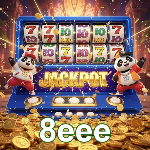 Imagem de caça-níquel com animais no site 8eee, mostrando uma animação divertida e colorida.