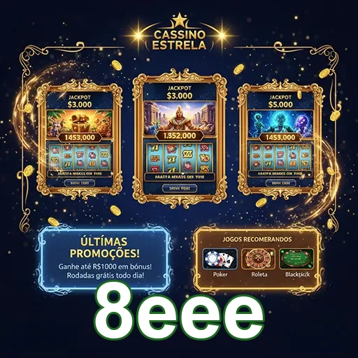 Promoções emocionantes de slots no 8eee, com destaque para o jackpot.